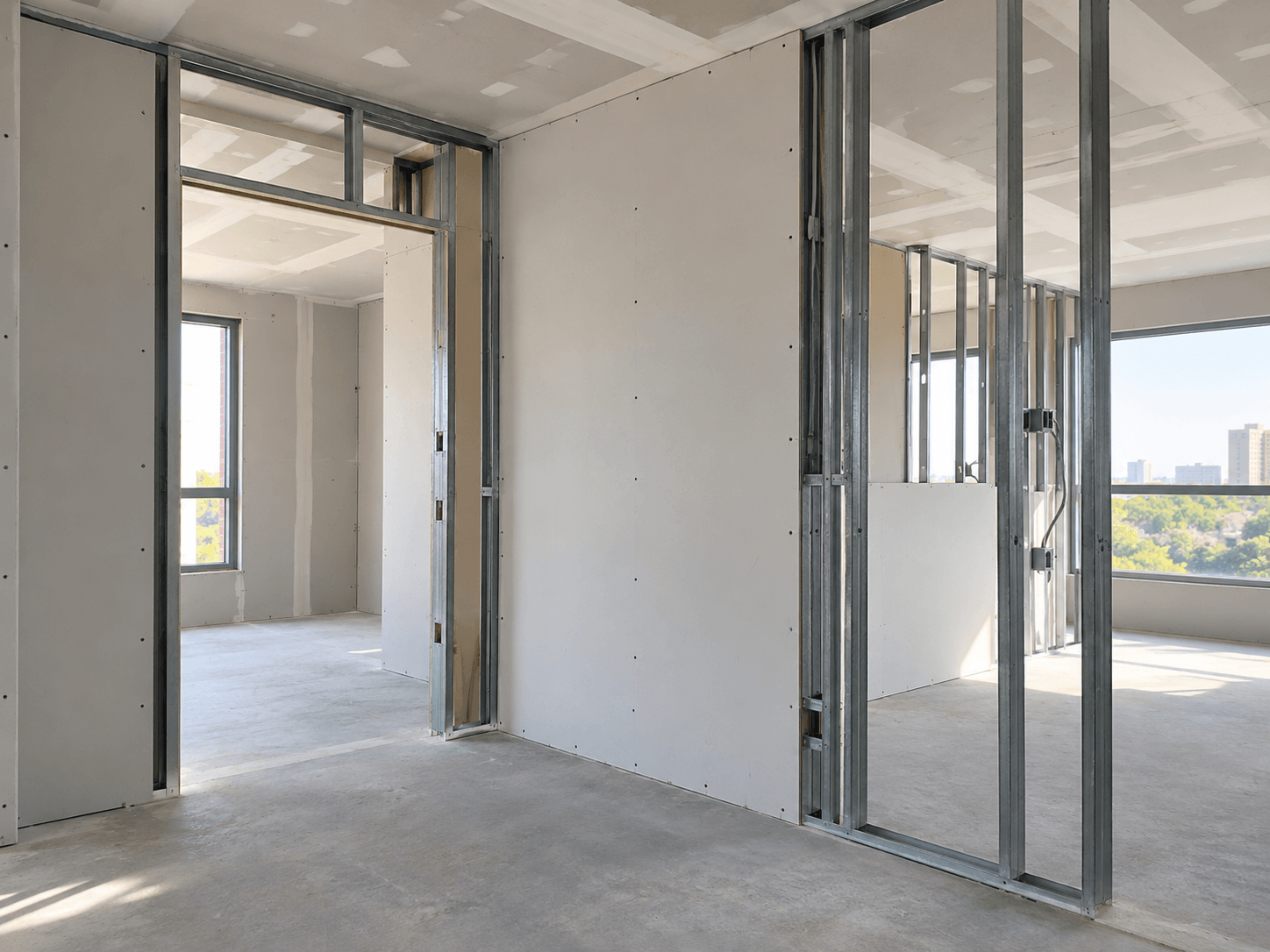 construcción en drywall